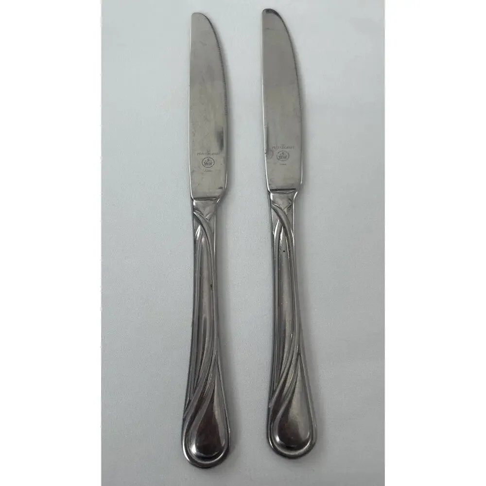 Pfaltzgraff GLENNBROOK Set Of‎ 2 Dinner Knives 18/10 Stainless Flatware